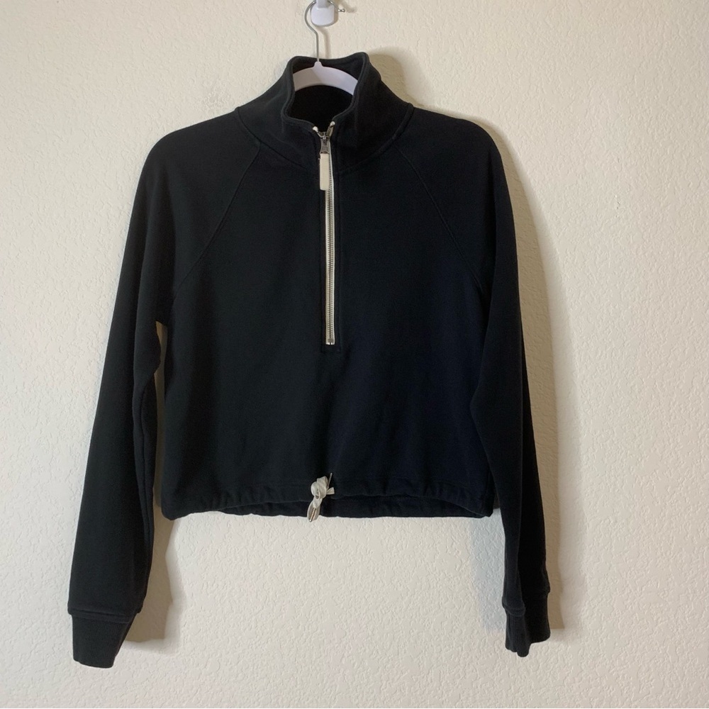 Vuori Womens black alpine 1/2 zip up sweater XS